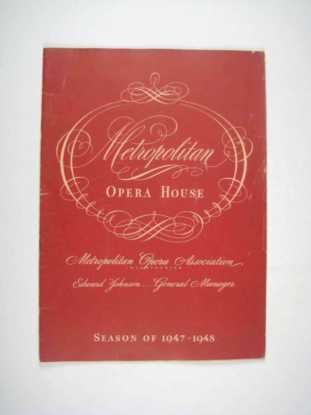 Don Giovanni Program 1947 Metropolitan Opera Mozart Ezio Pinza Fritz Busch Gaf